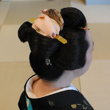 日本髪図鑑　070 割り鹿の子